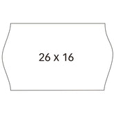 ETIQUETA ROLLO 26X16 BLANCA REMOVIBLE PACK 6UNID, 1000 UNID | 1 UNIDADES | (APLI)